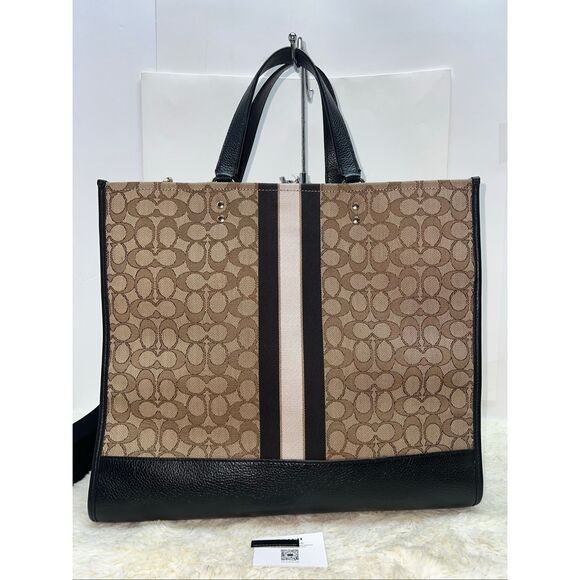 🔥🎁NEW! Coach DEMPSEY Tote 40 Handbag Signature Jacquard C1548 Msrp:$498.00 - Picture 2 of 6